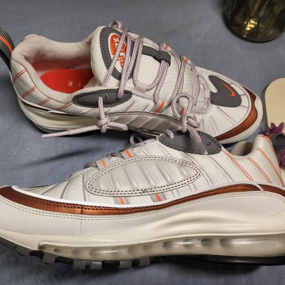 MENS NIKE AIR MAX 98 SE CD0132 002 VAST GREY/SUMMIT WHITE SHOES - Picture 3 of 8